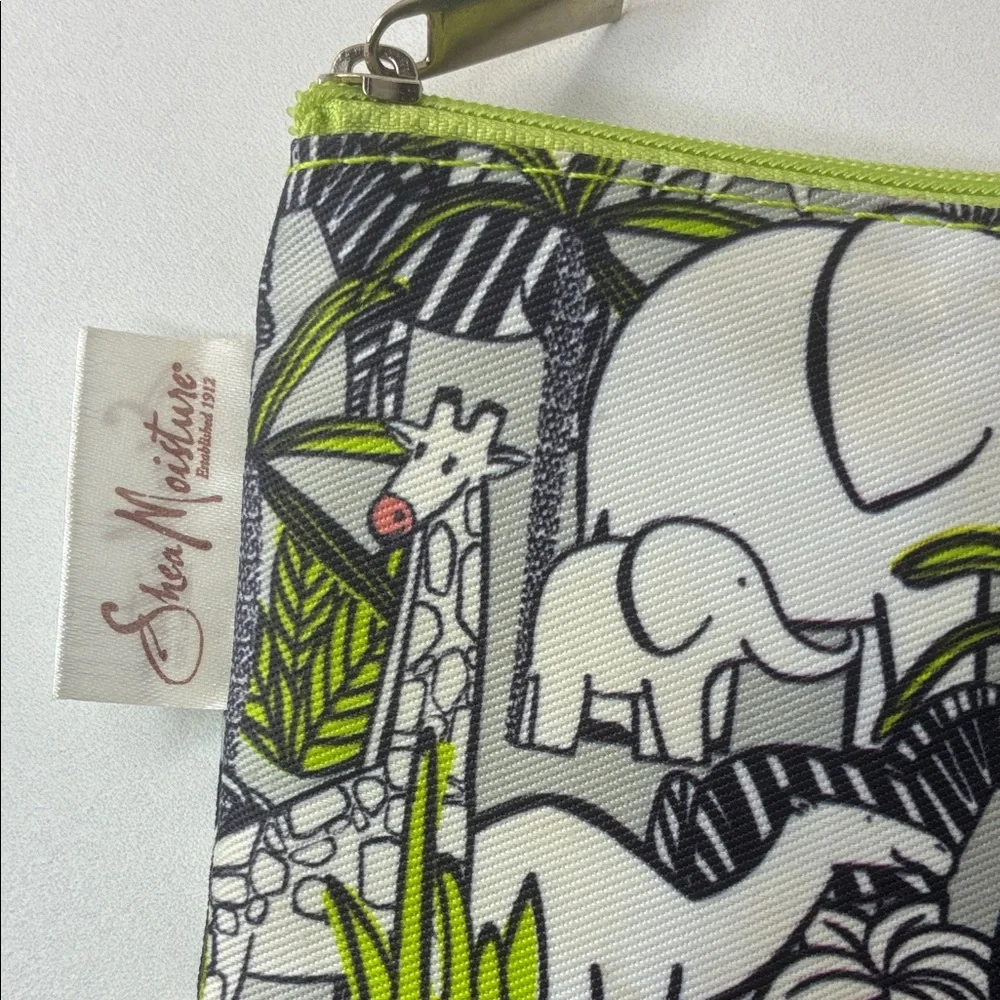 Shea Moisture Jungle Safari Print Zippered Makeup Pouch